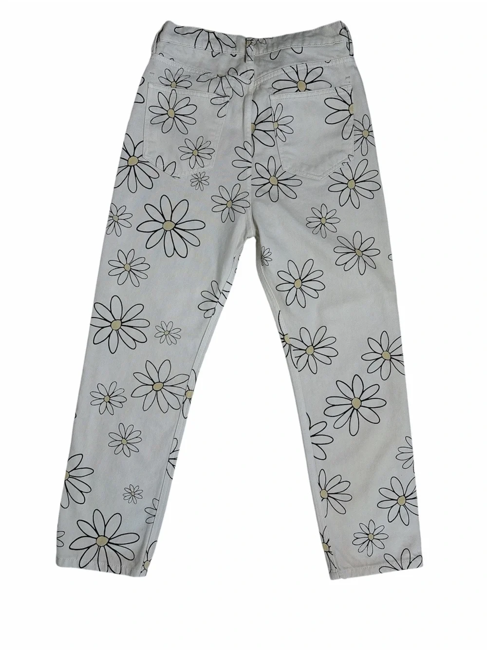 We The Free Daisy Print Mid Rise Button Fly Jean Size 26